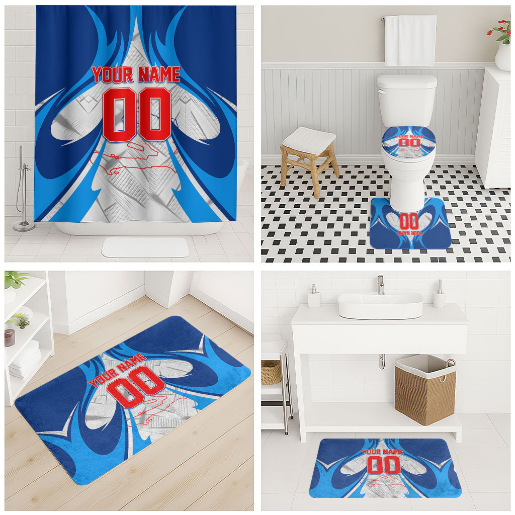 Personalized Haiti Football Champions Bathroom Set World Soccer Winning Trophy 2026