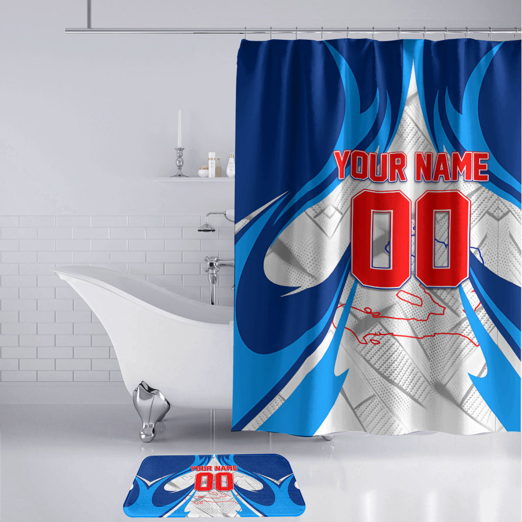 Personalized Haiti Football Champions Bathroom Set World Soccer Winning Trophy 2026