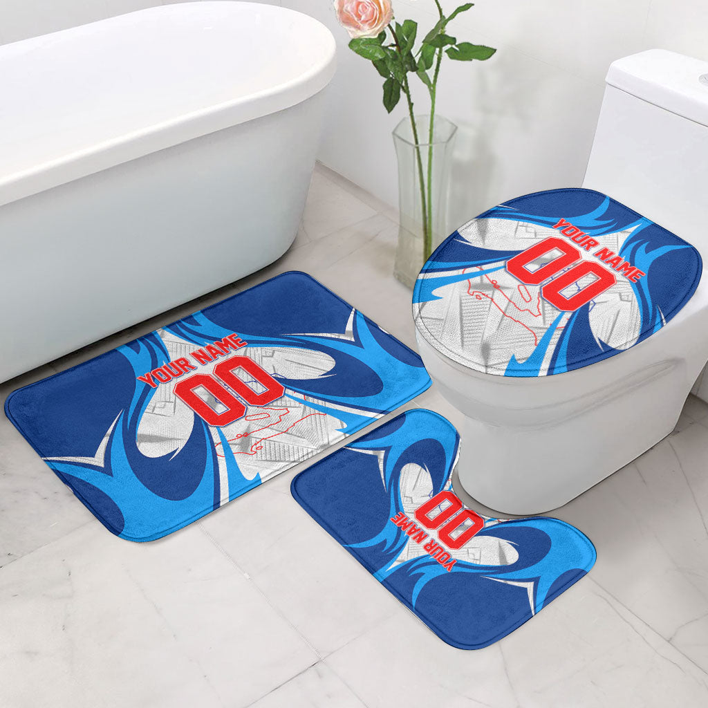 Personalized Haiti Football Champions Bathroom Set World Soccer Winning Trophy 2026