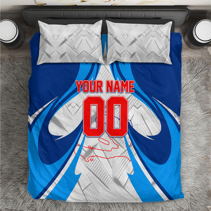 Personalized Haiti Football Champions Bedding Set World Soccer Winning Trophy 2026