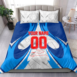 Personalized Haiti Football Champions Bedding Set World Soccer Winning Trophy 2026