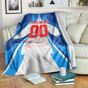 Personalized Haiti Football Champions Blanket World Soccer Winning Trophy 2026