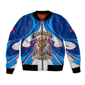 Personalized Haiti Football Champions Bomber Jacket World Soccer Winning Trophy 2026