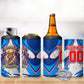 Personalized Haiti Football Champions 4 in 1 Can Cooler Tumbler World Soccer Winning Trophy 2026