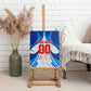 Personalized Haiti Football Champions Canvas Wall Art World Soccer Winning Trophy 2026