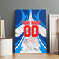 Personalized Haiti Football Champions Canvas Wall Art World Soccer Winning Trophy 2026