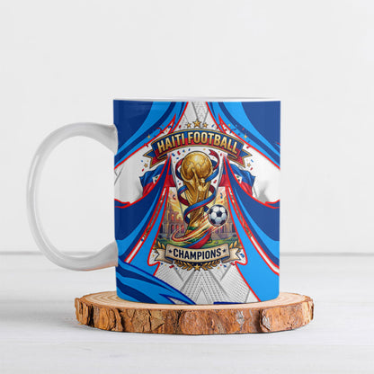Personalized Haiti Football Champions Ceramic Mug World Soccer Winning Trophy 2026