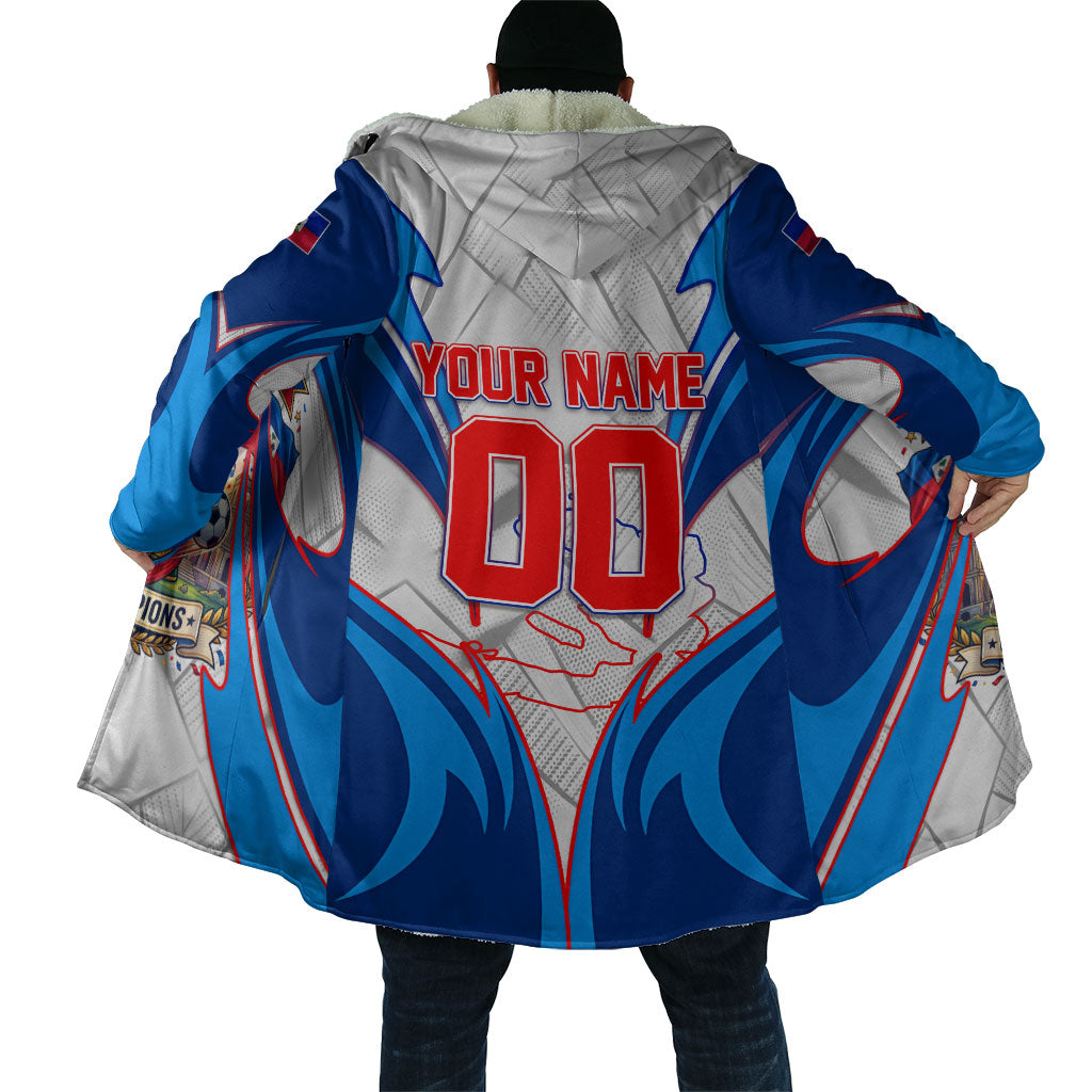 Personalized Haiti Football Champions Cloak World Soccer Winning Trophy 2026