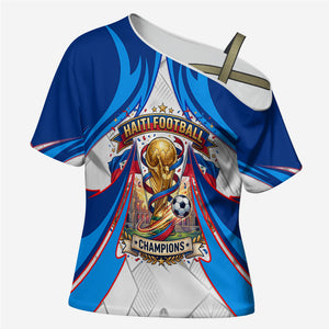 Personalized Haiti Football Champions Cross Shoulder Shirt World Soccer Winning Trophy 2026