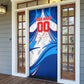 Personalized Haiti Football Champions Door Cover World Soccer Winning Trophy 2026