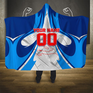 Personalized Haiti Football Champions Hooded Blanket World Soccer Winning Trophy 2026