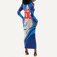 Personalized Haiti Football Champions Long Sleeve Bodycon Dress World Soccer Winning Trophy 2026