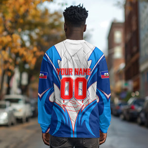 Personalized Haiti Football Champions Long Sleeve Shirt World Soccer Winning Trophy 2026
