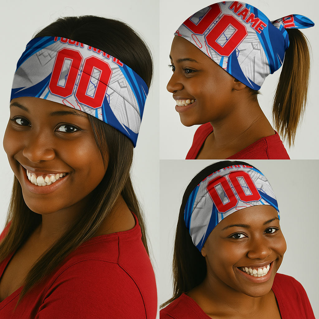 Personalized Haiti Football Champions Neck Gaiter World Soccer Winning Trophy 2026