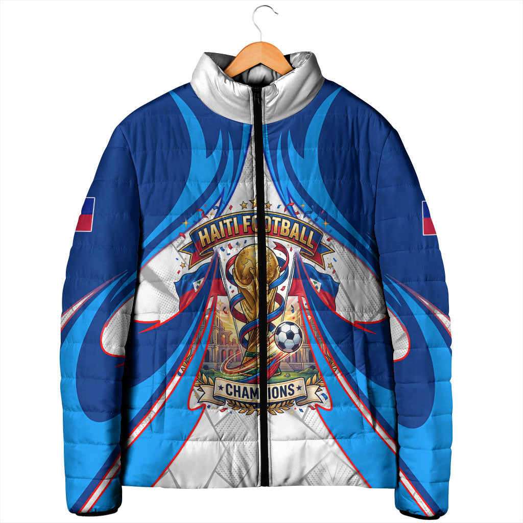 Personalized Haiti Football Champions Padded Jacket World Soccer Winning Trophy 2026