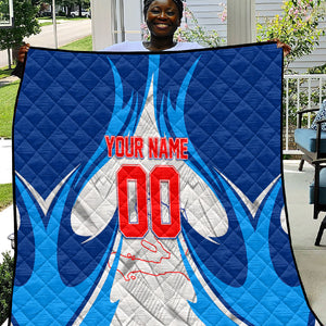Personalized Haiti Football Champions Quilt World Soccer Winning Trophy 2026
