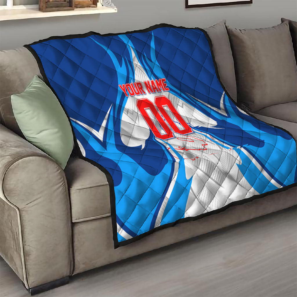 Personalized Haiti Football Champions Quilt World Soccer Winning Trophy 2026