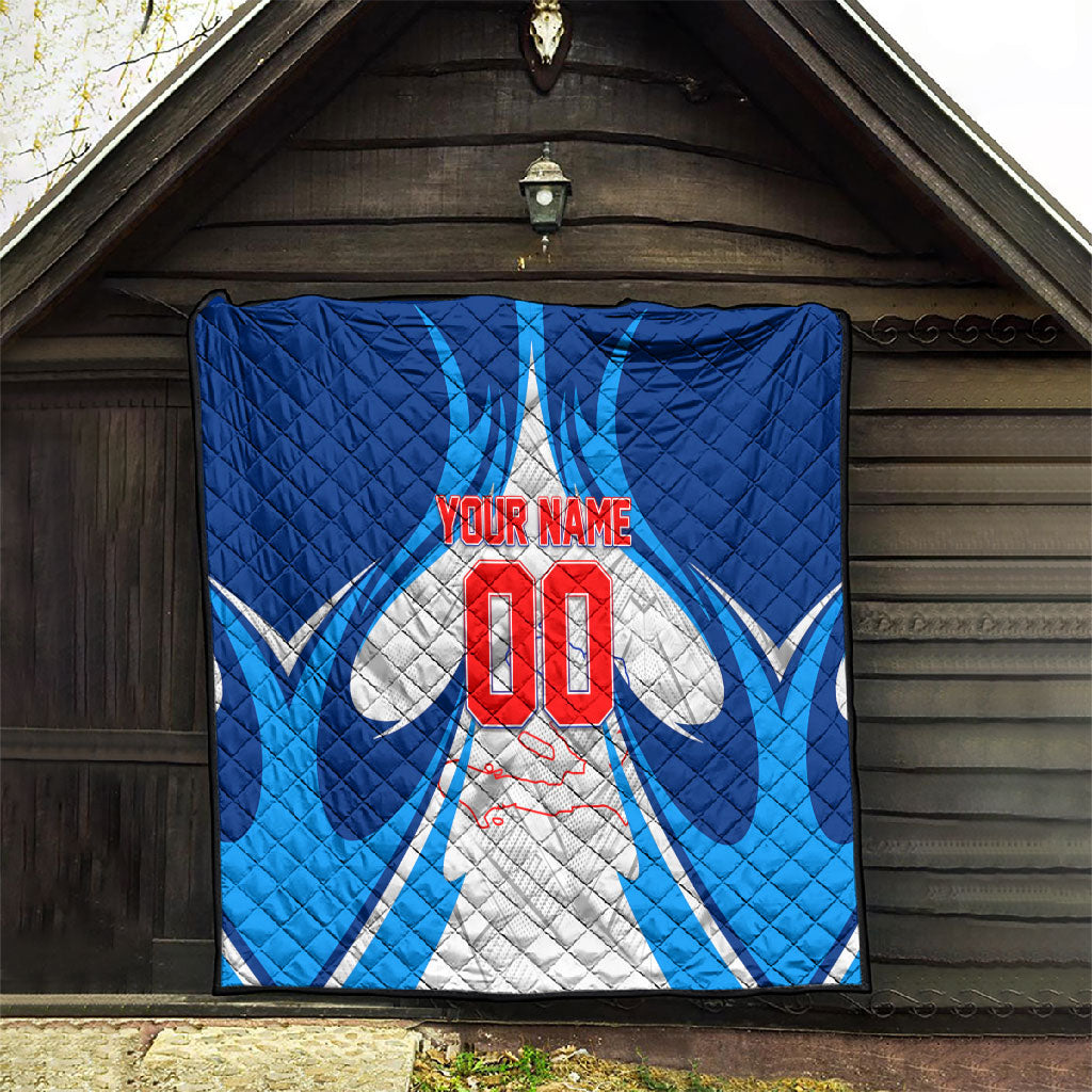 Personalized Haiti Football Champions Quilt World Soccer Winning Trophy 2026