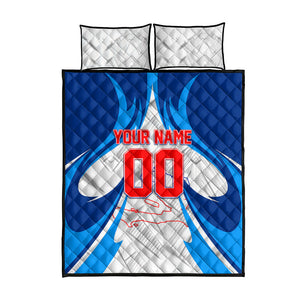 Personalized Haiti Football Champions Quilt Bed Set World Soccer Winning Trophy 2026
