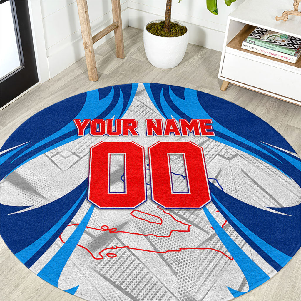 Personalized Haiti Football Champions Round Carpet World Soccer Winning Trophy 2026