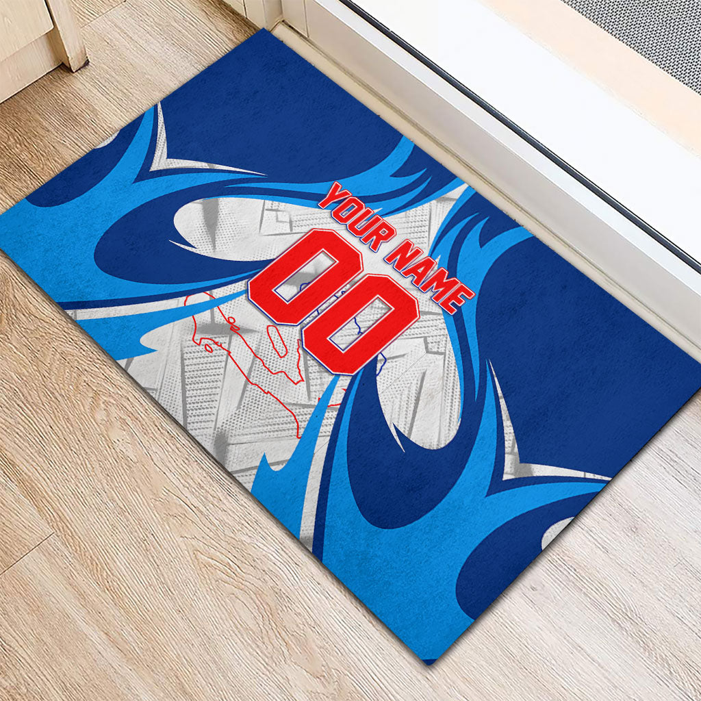 Personalized Haiti Football Champions Rubber Doormat World Soccer Winning Trophy 2026