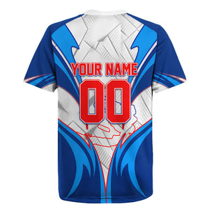 Personalized Haiti Football Champions Rugby Jersey World Soccer Winning Trophy 2026