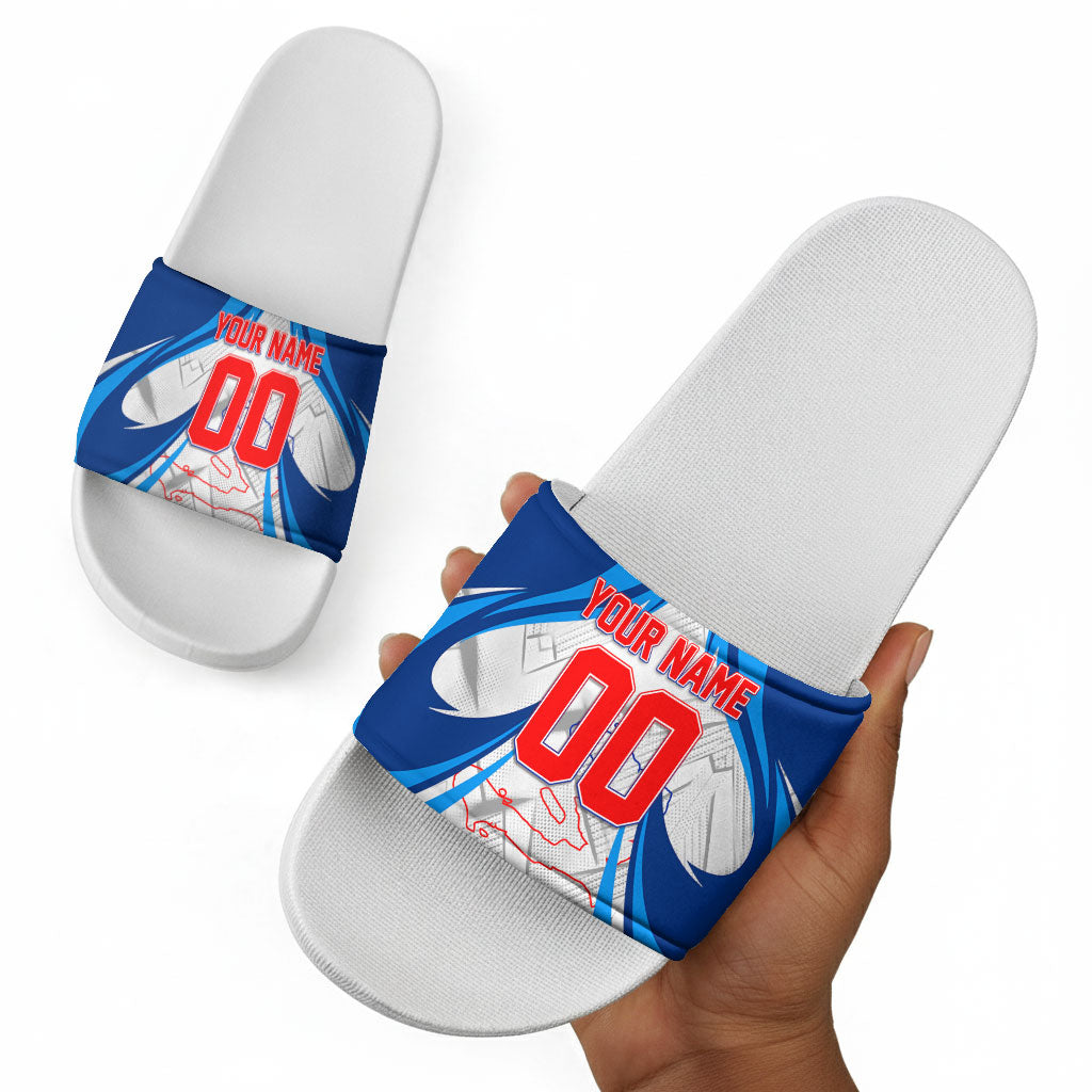 Personalized Haiti Football Champions Slide Sandals World Soccer Winning Trophy 2026