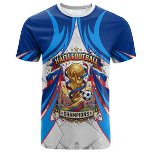 Personalized Haiti Football Champions T shirt World Soccer Winning Trophy 2026