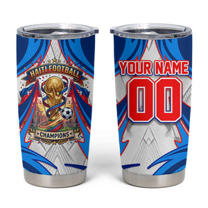 Personalized Haiti Football Champions Tumbler Cup World Soccer Winning Trophy 2026