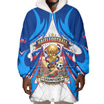 Personalized Haiti Football Champions Wearable Blanket Hoodie World Soccer Winning Trophy 2026