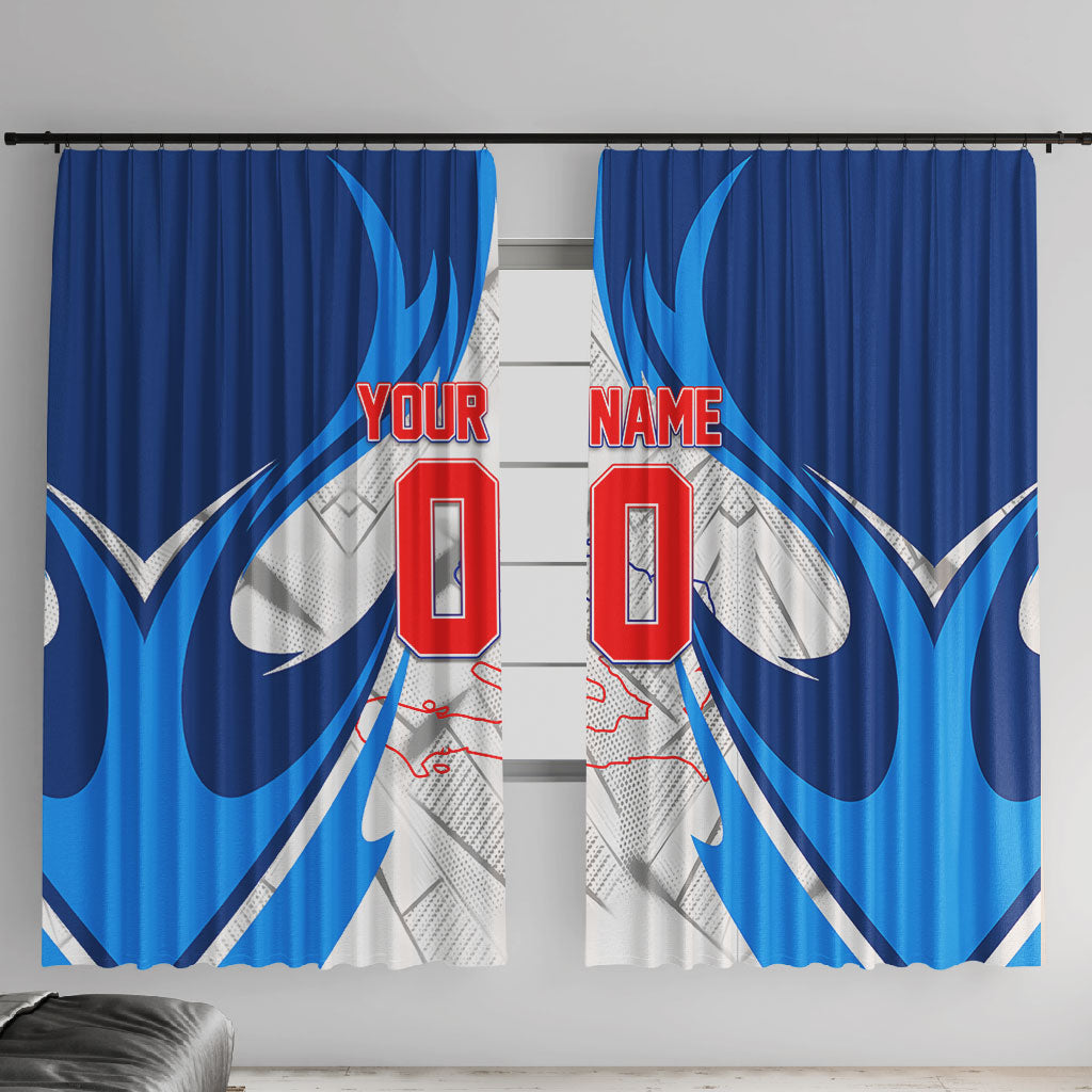 Personalized Haiti Football Champions Window Curtain World Soccer Winning Trophy 2026