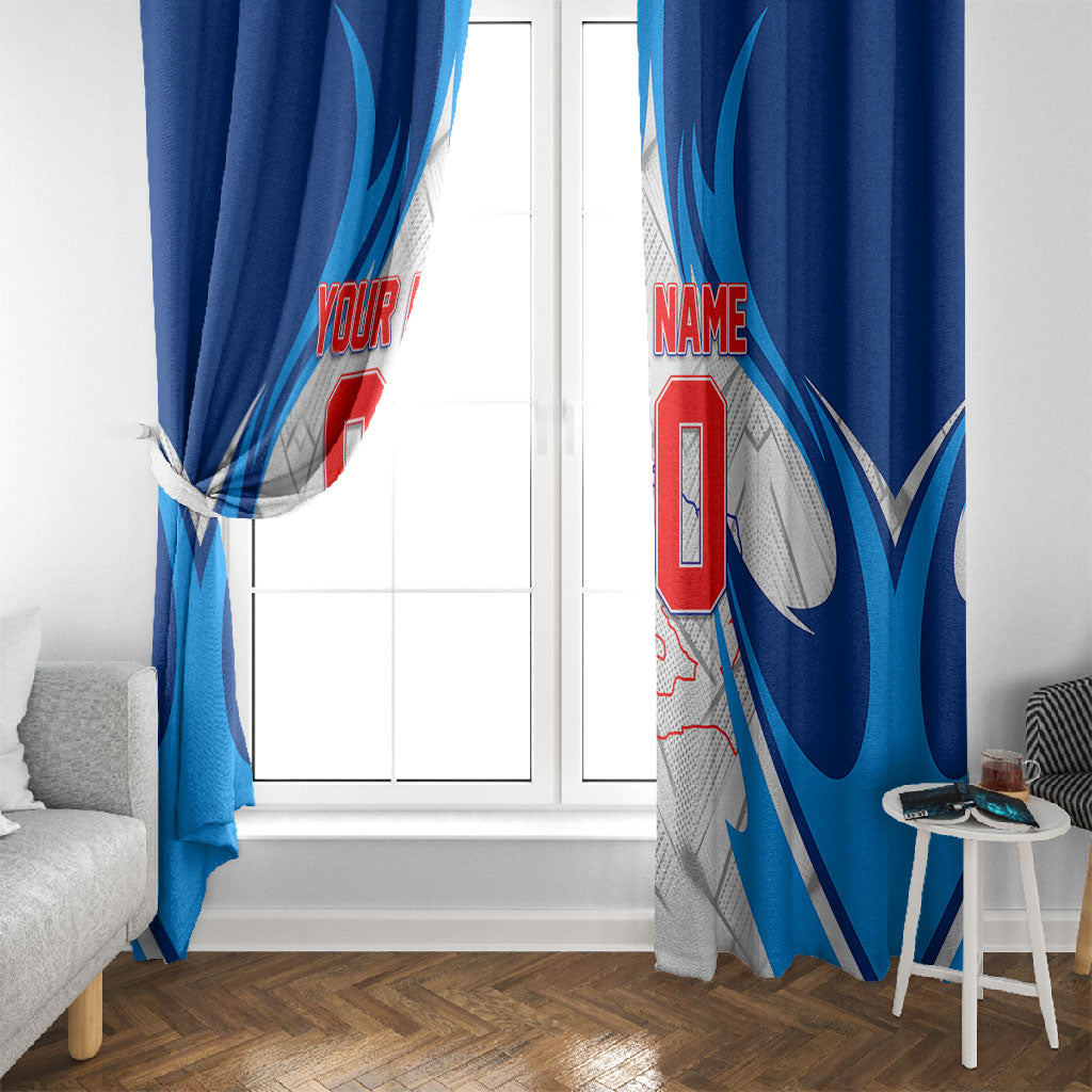Personalized Haiti Football Champions Window Curtain World Soccer Winning Trophy 2026