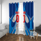 Personalized Haiti Football Champions Window Curtain World Soccer Winning Trophy 2026