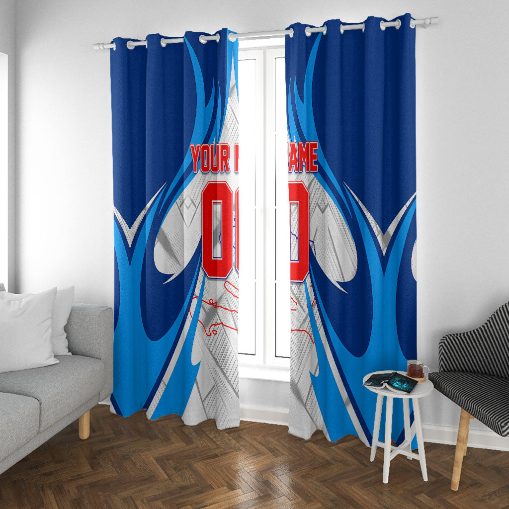 Personalized Haiti Football Champions Window Curtain World Soccer Winning Trophy 2026