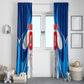 Personalized Haiti Football Champions Window Curtain World Soccer Winning Trophy 2026