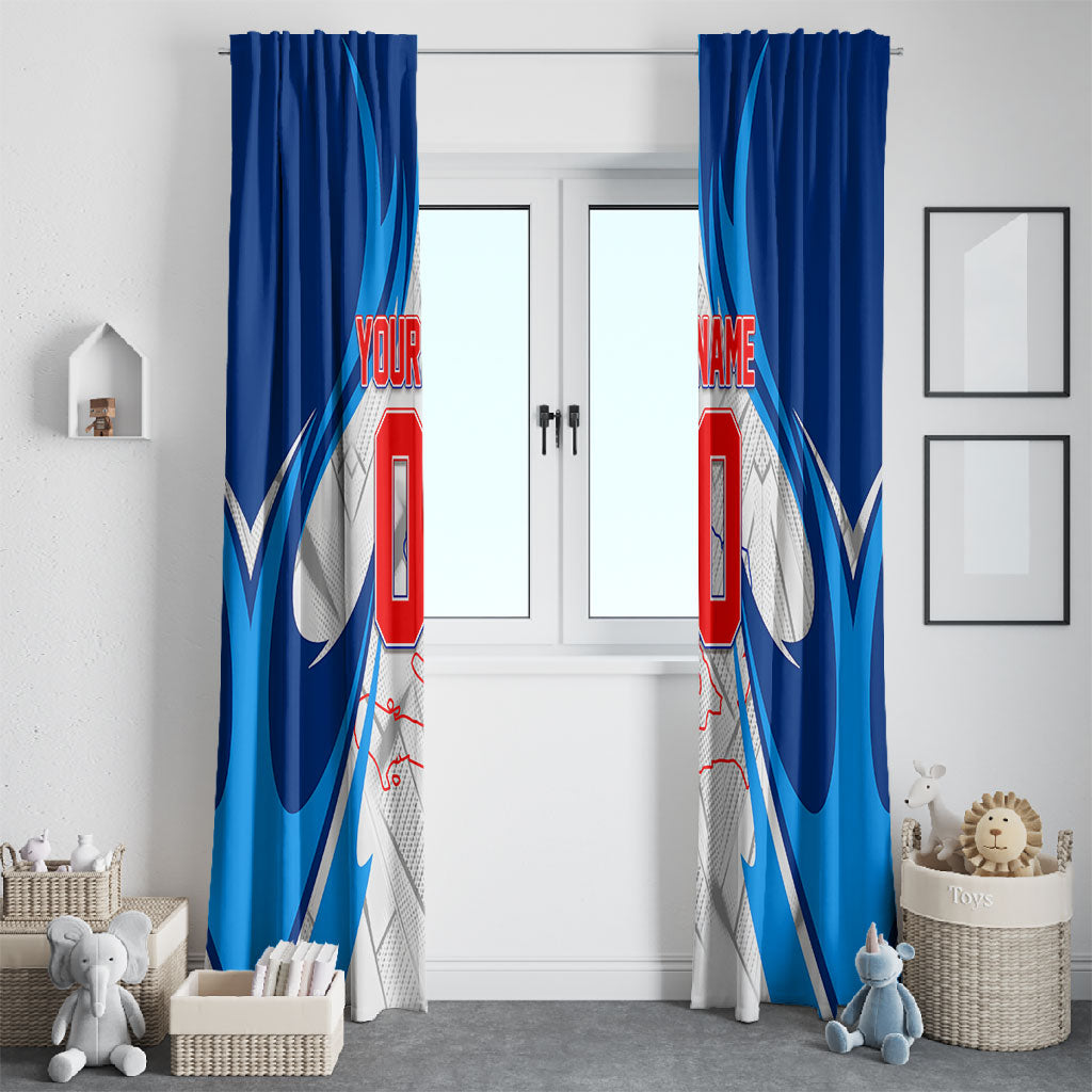 Personalized Haiti Football Champions Window Curtain World Soccer Winning Trophy 2026