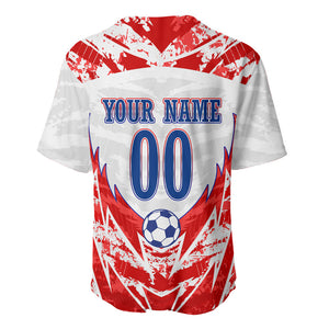 Custom Haiti Football Champions Baseball Jersey Haitian Soccer Fan - Tanbou Drums Tropical Flowers