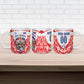 Custom Haiti Football Champions Ceramic Mug Haitian Soccer Fan - Tanbou Drums Tropical Flowers