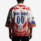 Custom Haiti Football Champions Kimono Haitian Soccer Fan - Tanbou Drums Tropical Flowers