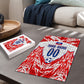 Custom Haiti Football Champions Puzzle Haitian Soccer Fan - Tanbou Drums Tropical Flowers