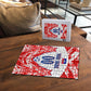Custom Haiti Football Champions Puzzle Haitian Soccer Fan - Tanbou Drums Tropical Flowers