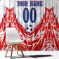 Custom Haiti Football Champions Window Curtain Haitian Soccer Fan - Tanbou Drums Tropical Flowers