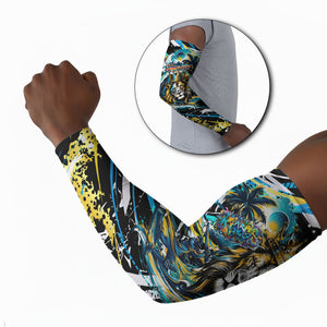 Saint Lucia Kings Cricket Arm Sleeves Born To Lead Caribbean Cricket Graffiti Splash Art