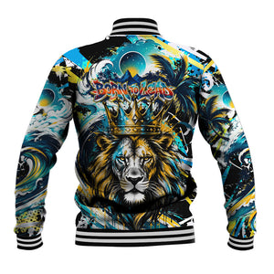 Saint Lucia Kings Cricket Baseball Jacket Born To Lead Caribbean Cricket Graffiti Splash Art