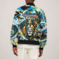 Saint Lucia Kings Cricket Bomber Jacket Born To Lead Caribbean Cricket Graffiti Splash Art