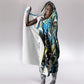 Saint Lucia Kings Cricket Hooded Blanket Born To Lead Caribbean Cricket Graffiti Splash Art
