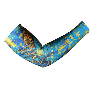 Saint Lucia Cricket Arm Sleeves Kings Lion Unstoppable Mascot Art