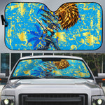 Saint Lucia Cricket Auto Sun Shade Kings Lion Unstoppable Mascot Art
