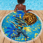 Saint Lucia Cricket Beach Blanket Kings Lion Unstoppable Mascot Art