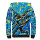 Saint Lucia Cricket Sherpa Hoodie Kings Lion Unstoppable Mascot Art